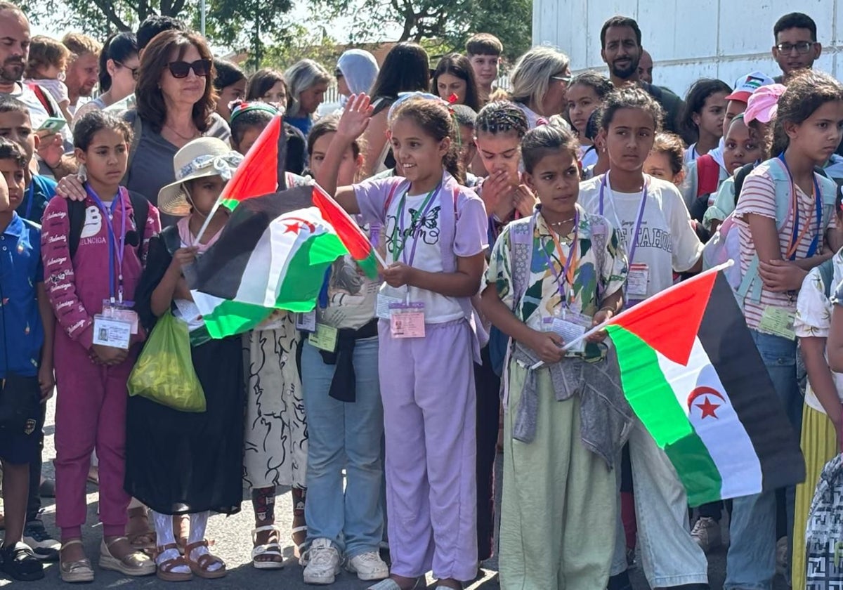 Menores saharauis llegados a la provincia de Huelva