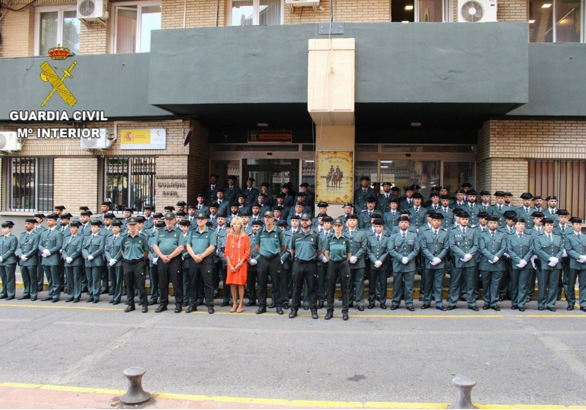 Los agentes de la Guardia Civil en prácticas incorporados este martes a la provincia de Huelva