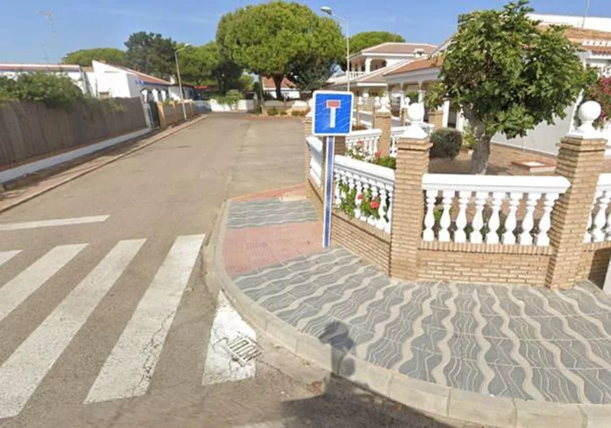 Una calle de Matalascañas
