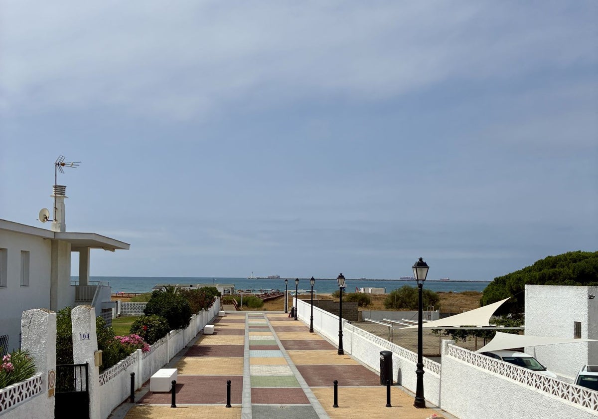 Acceso a la playa de Mazagón