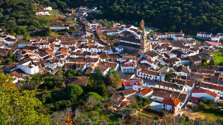 Vista aérea de Alájar