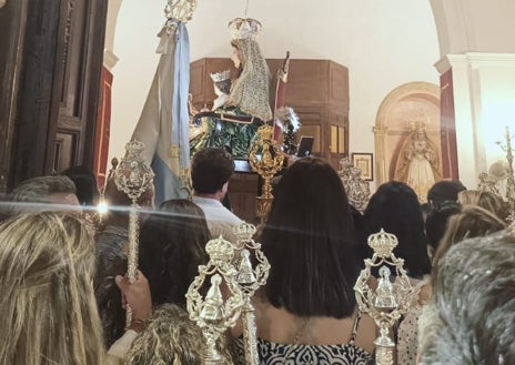 Imagen secundaria 1 - Cuenta atrás para la Romería de Clarines: La Virgen ya está en Beas