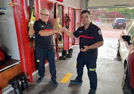 La «ajetreada» última guardia de un bombero de Ayamonte antes de jubilarse