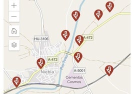 Mapa reciente de averías en el municipio