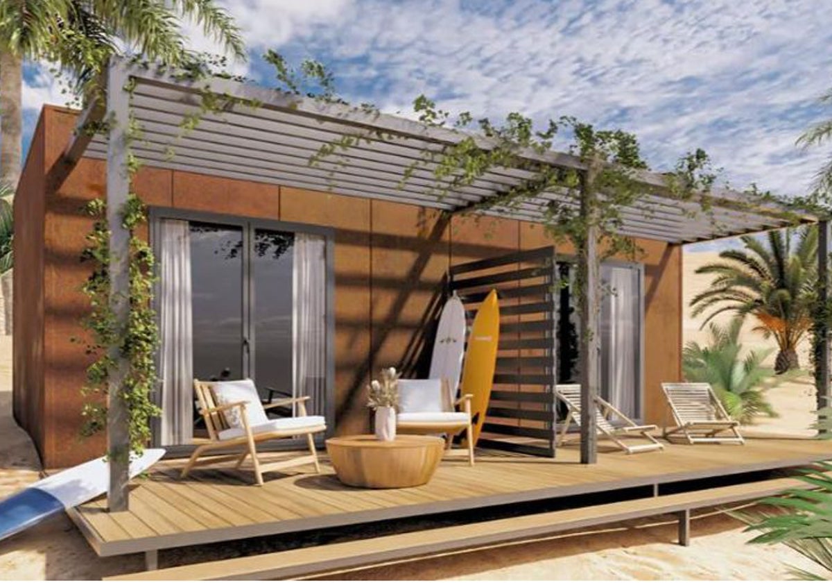 El proyecto de bungalows para la antigua Residencia de Tiempo Libre
