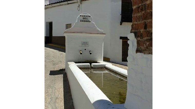 La fuente del Chorro, en Castaño del Robledo