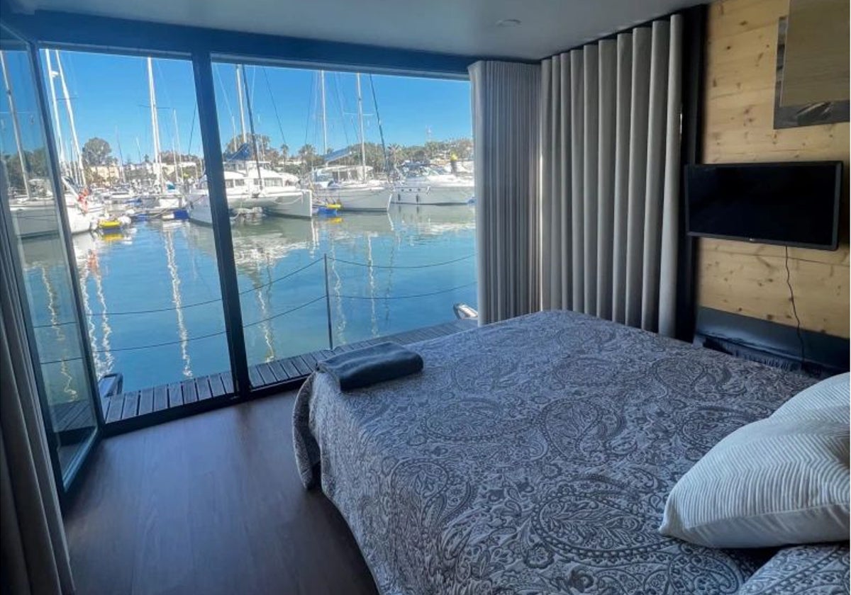 Interior de una de las casa flotantes