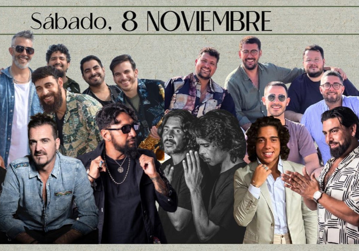 Varios de los grupos que actuarán en la gran fiesta del otoño en Punta Umbría el 8 de noviembre