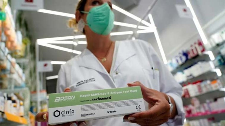 Un test despachado por una farmacéutica
