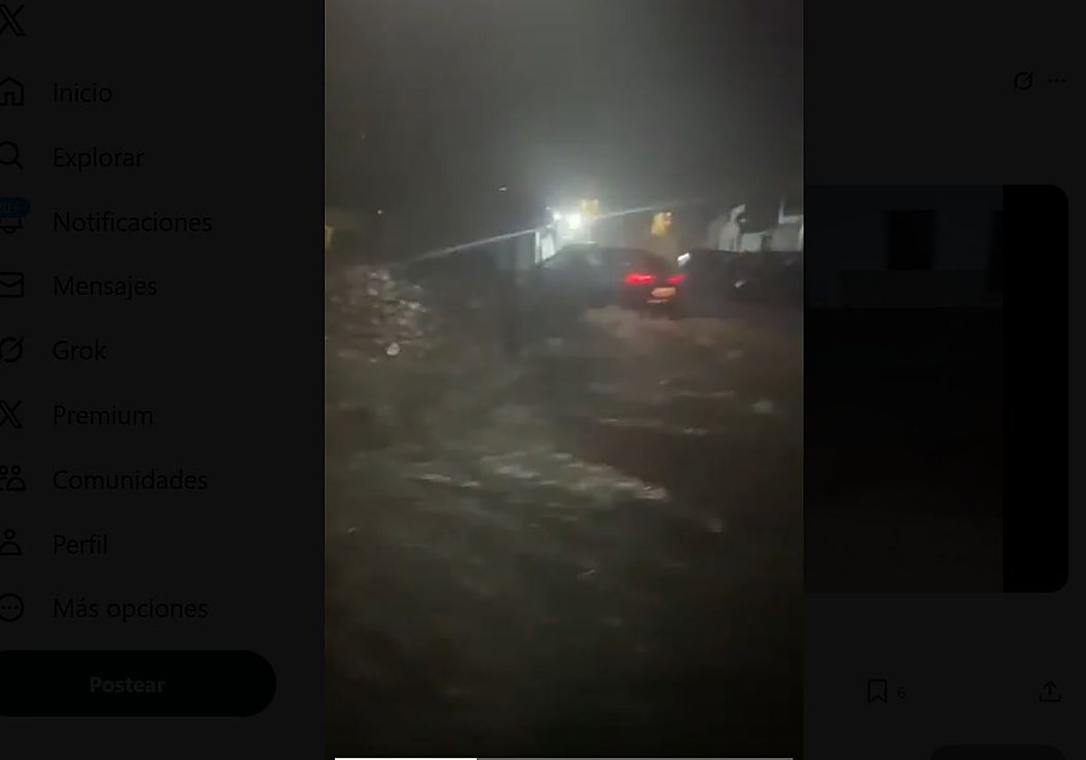 Las calles de la localidad se convirtieron anoche en ríos