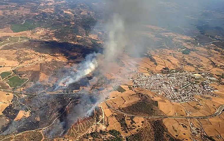 El incendio de Calañas de este verano