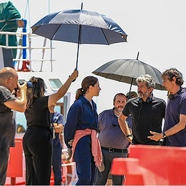 Imagen de archivo del rodaje de Los Tigres en el Puerto de Huelva