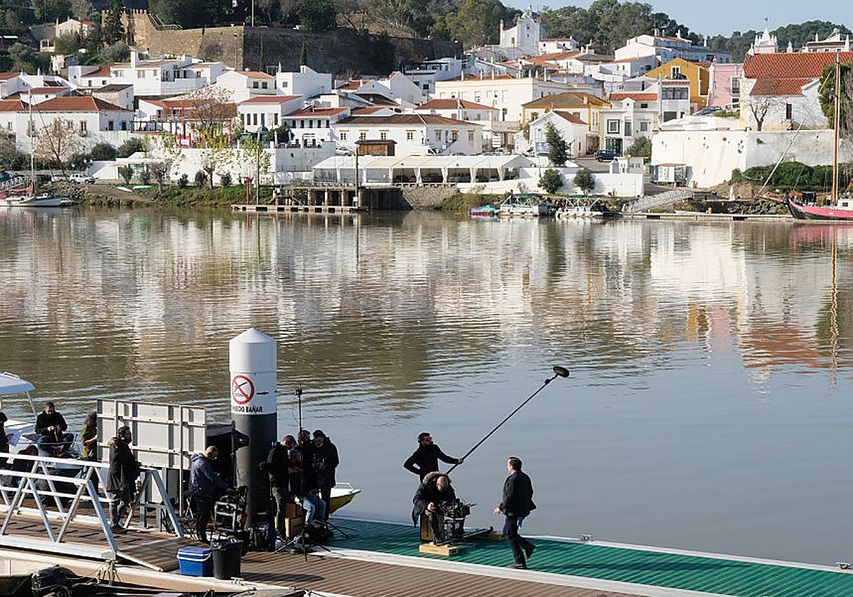 Rodaje de la serie La Caza en la provincia de Huelva