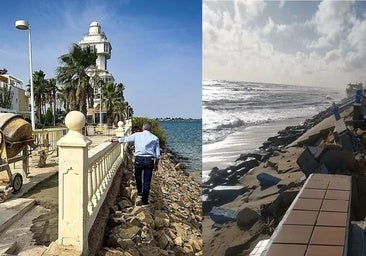 El paseo marítimo de Isla Cristina (izquierda) y el de Matalascañas