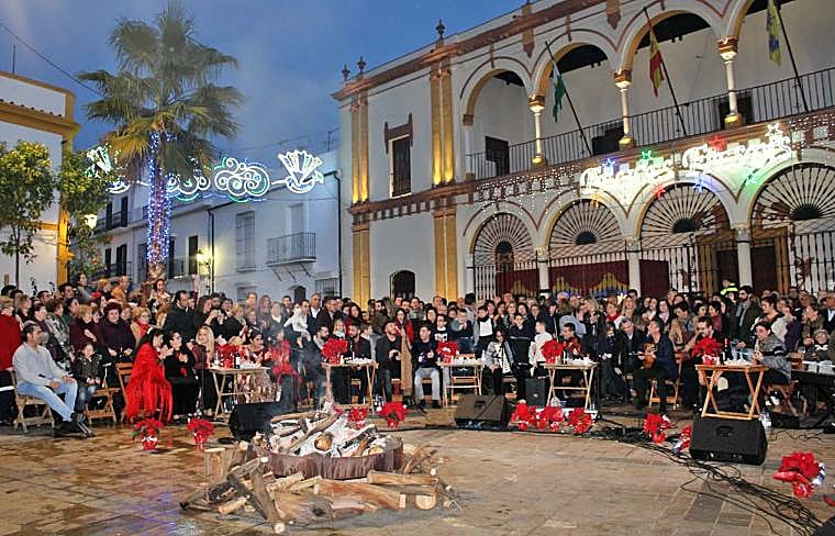 Zambomba navideña en Moguer