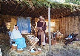 El belén viviente que cada año se recrea a los pies de un faro de Huelva