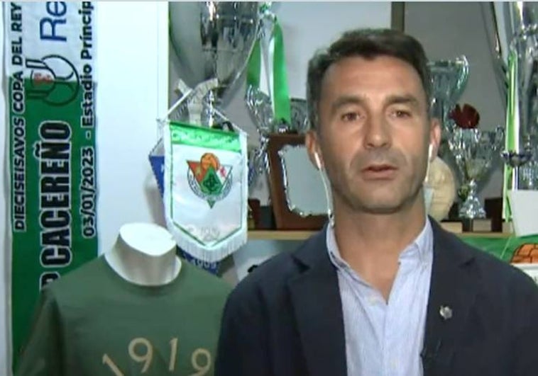 Carlos Ordóñez, presidente del Cacereño