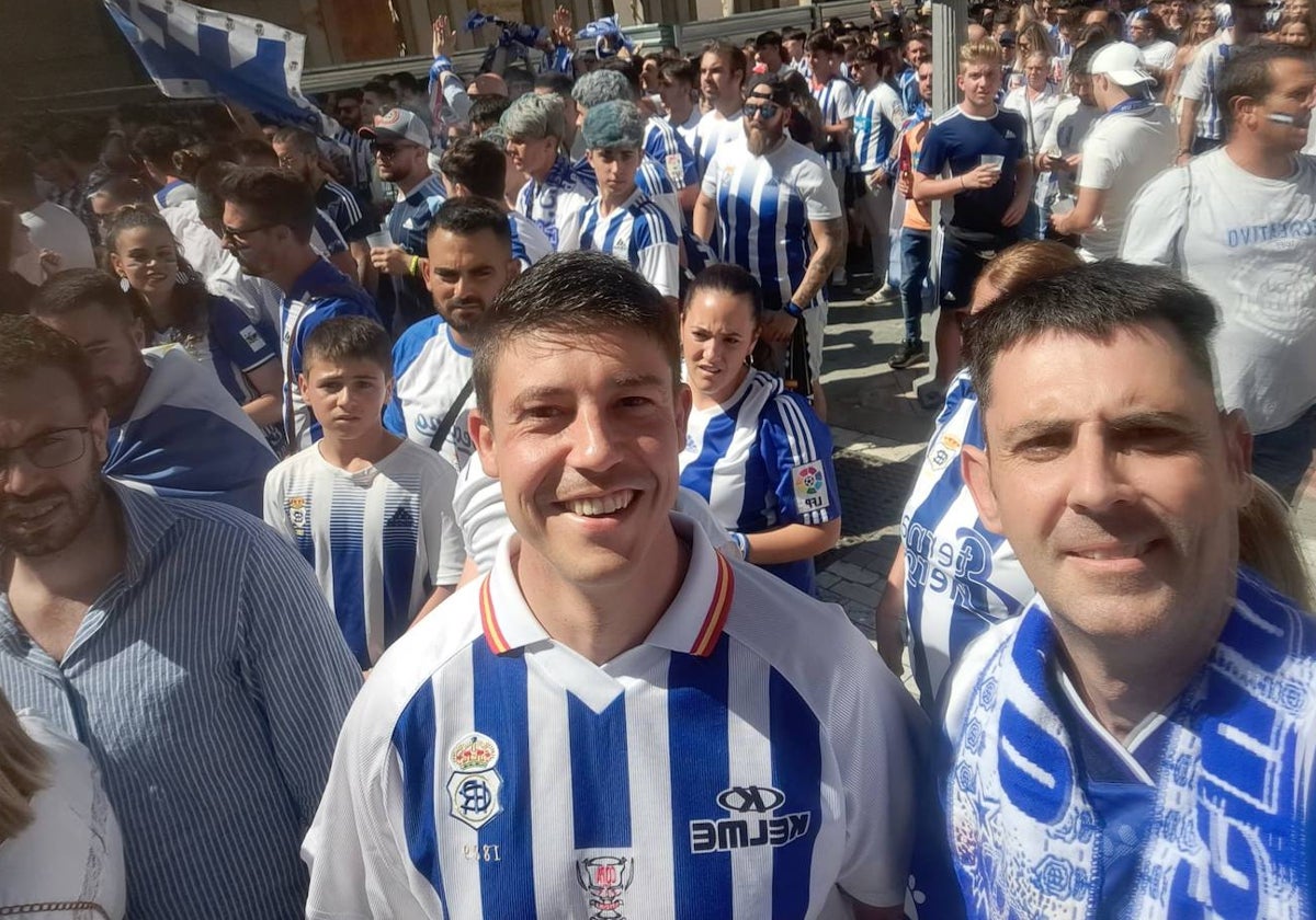 Carlos Portugal, aficionado del Recre, camino del Nuevo Colombino