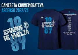 El Recre pone a la venta la camiseta conmemorativa del ascenso a Primera Federación