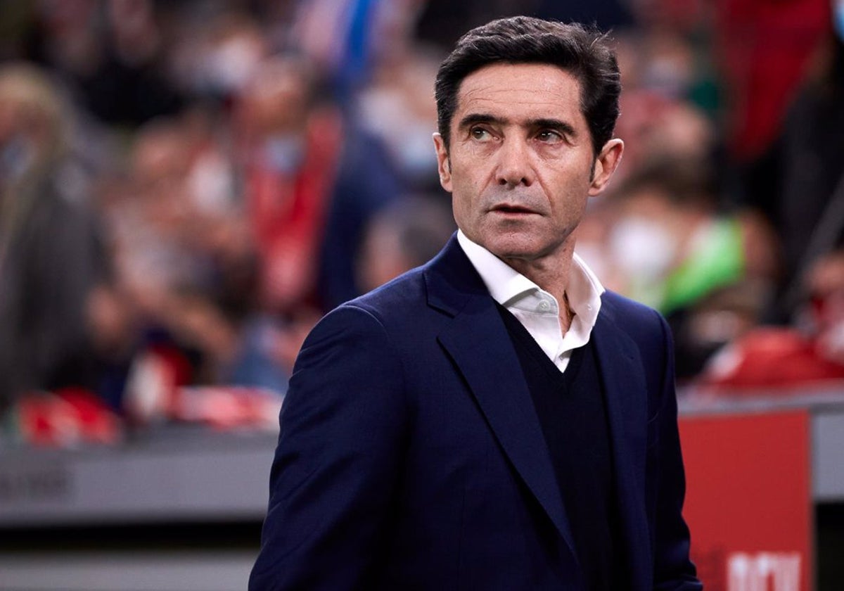 Marcelino García en su etapa en el Athletic de Bilbao