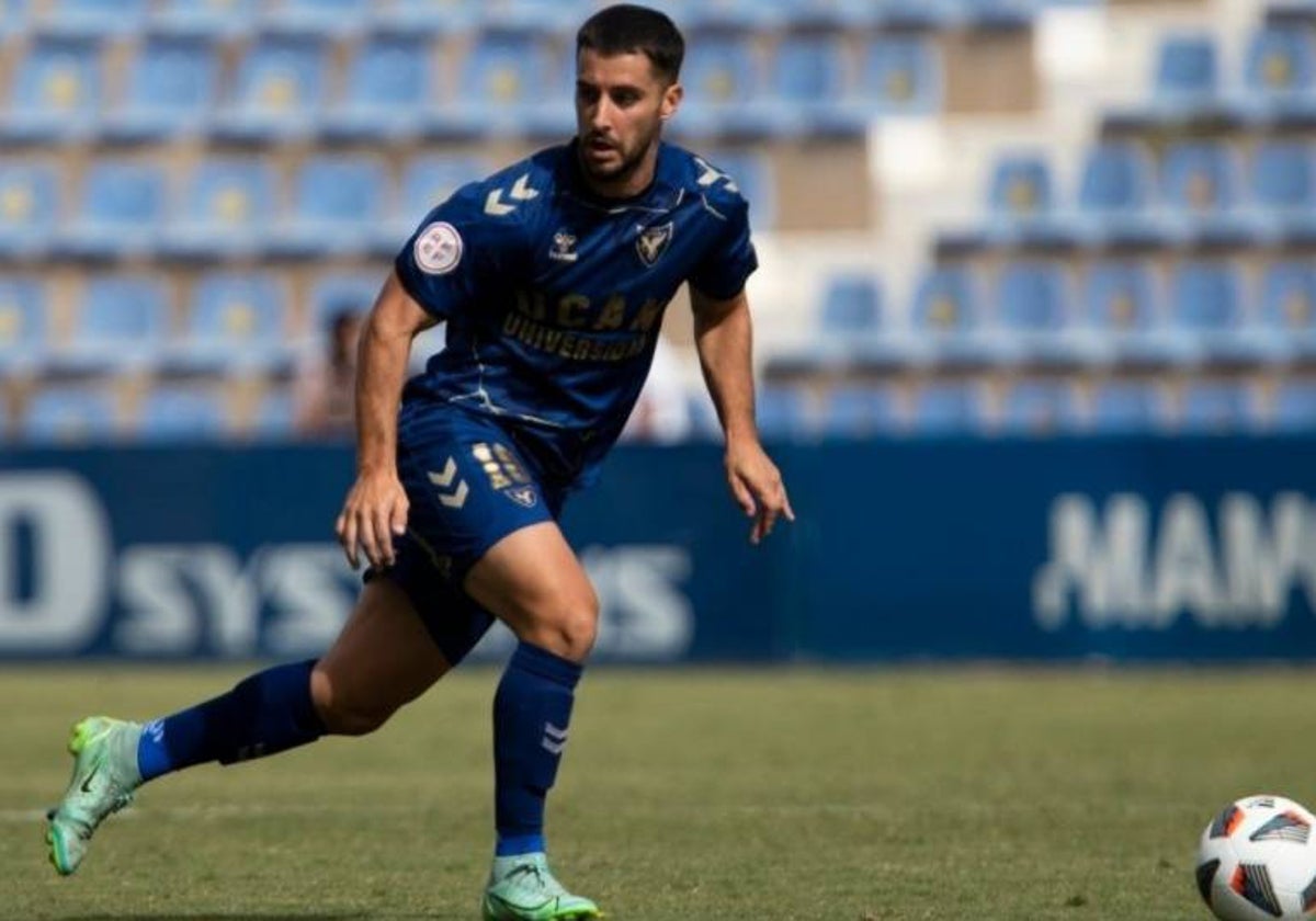 Manu Ramírez, en un partido con el UCAM Murcia