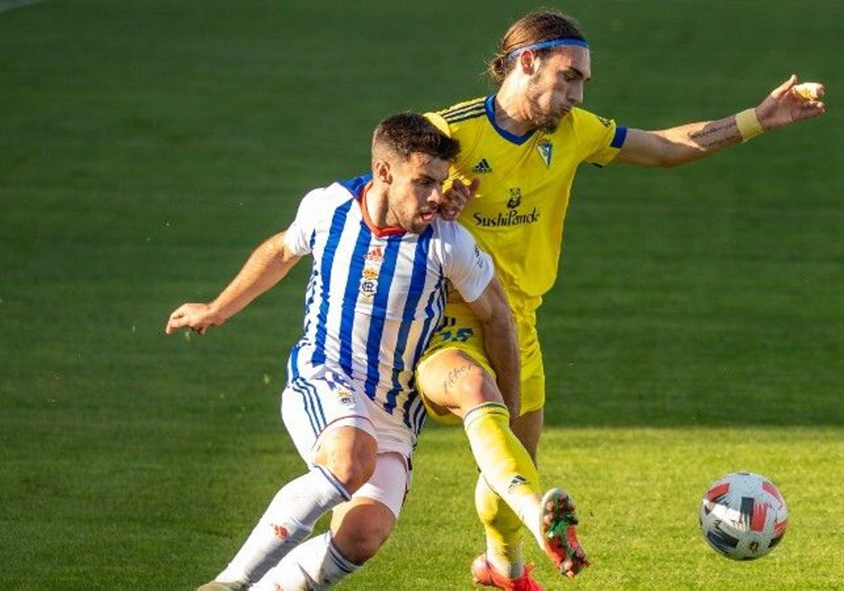 Miguel Cera en un Recre-Cádiz Mirandilla de hace tres temporadas