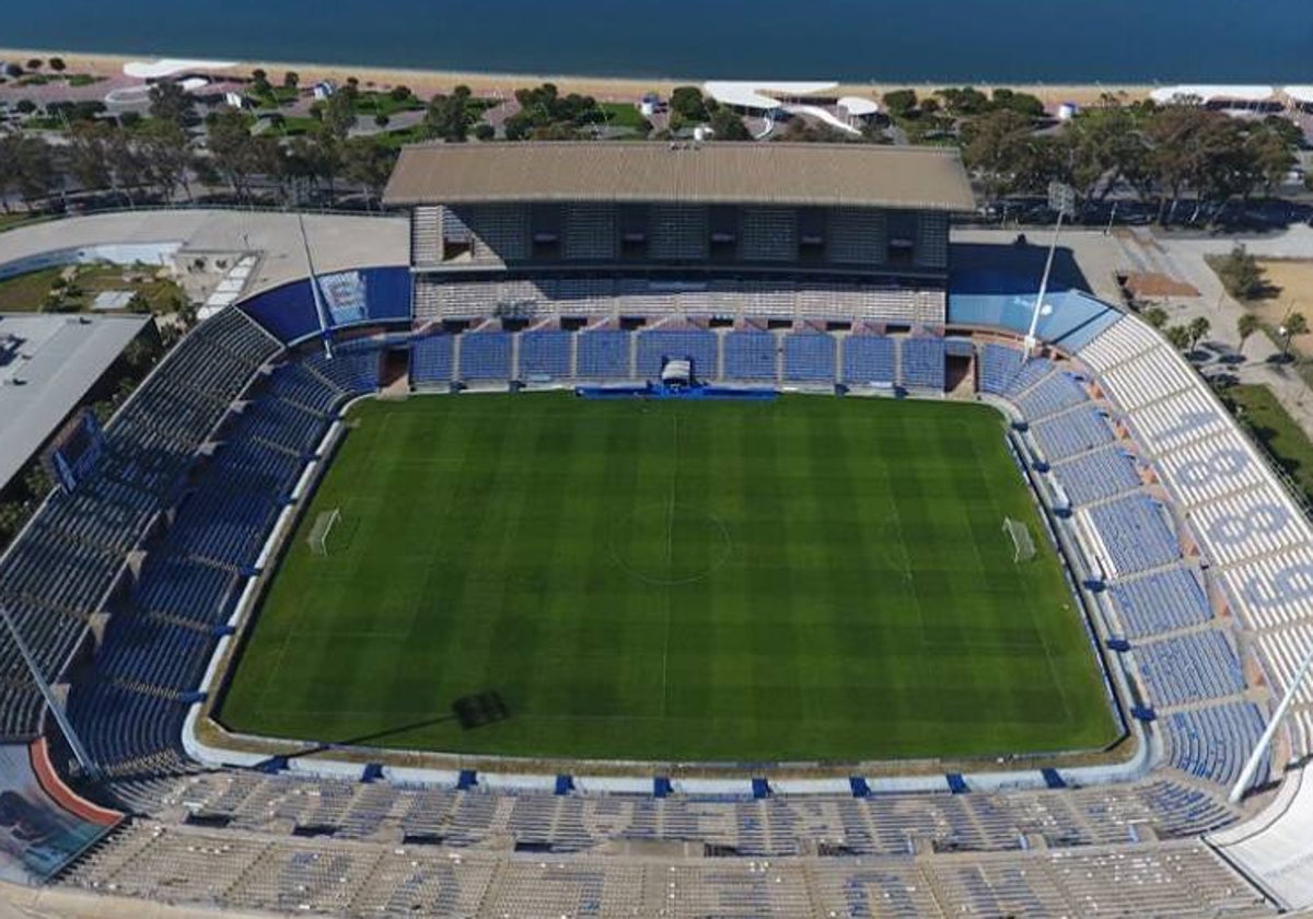 Estadio Nuevo Colombino, escenario del Recreativo de Huelva-Málaga CF