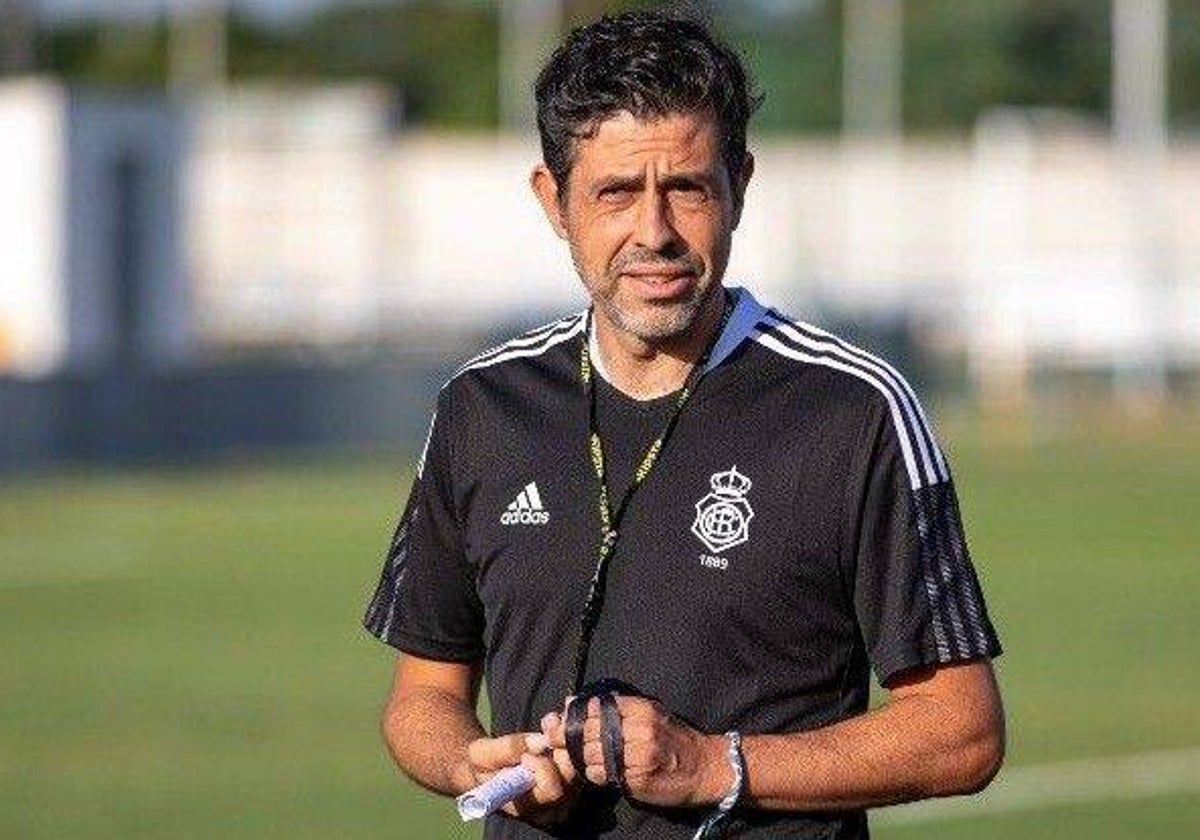 Alberto Gallego en un entrenamiento en su etapa en el Decano