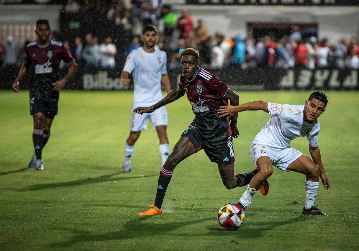 Rahim durante el Ceuta-Recreativo jugado esta temporada en el Alfonso Murube