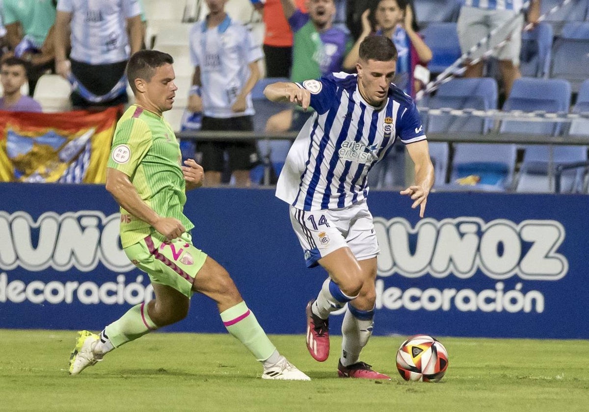 David del Pozo, en el Recreativo-Málaga