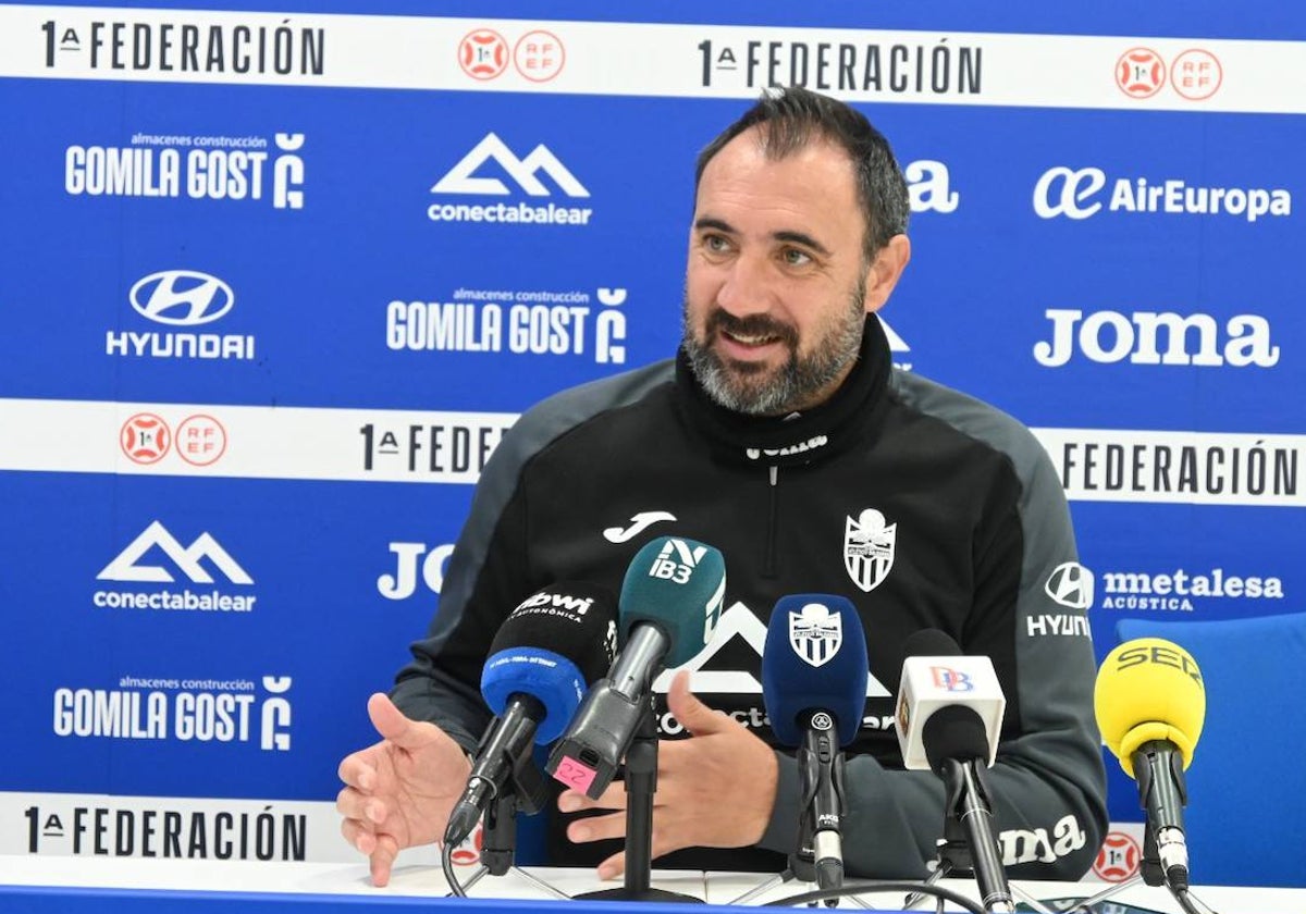 Juanma Barrero en la rueda de prensa de esta mañana