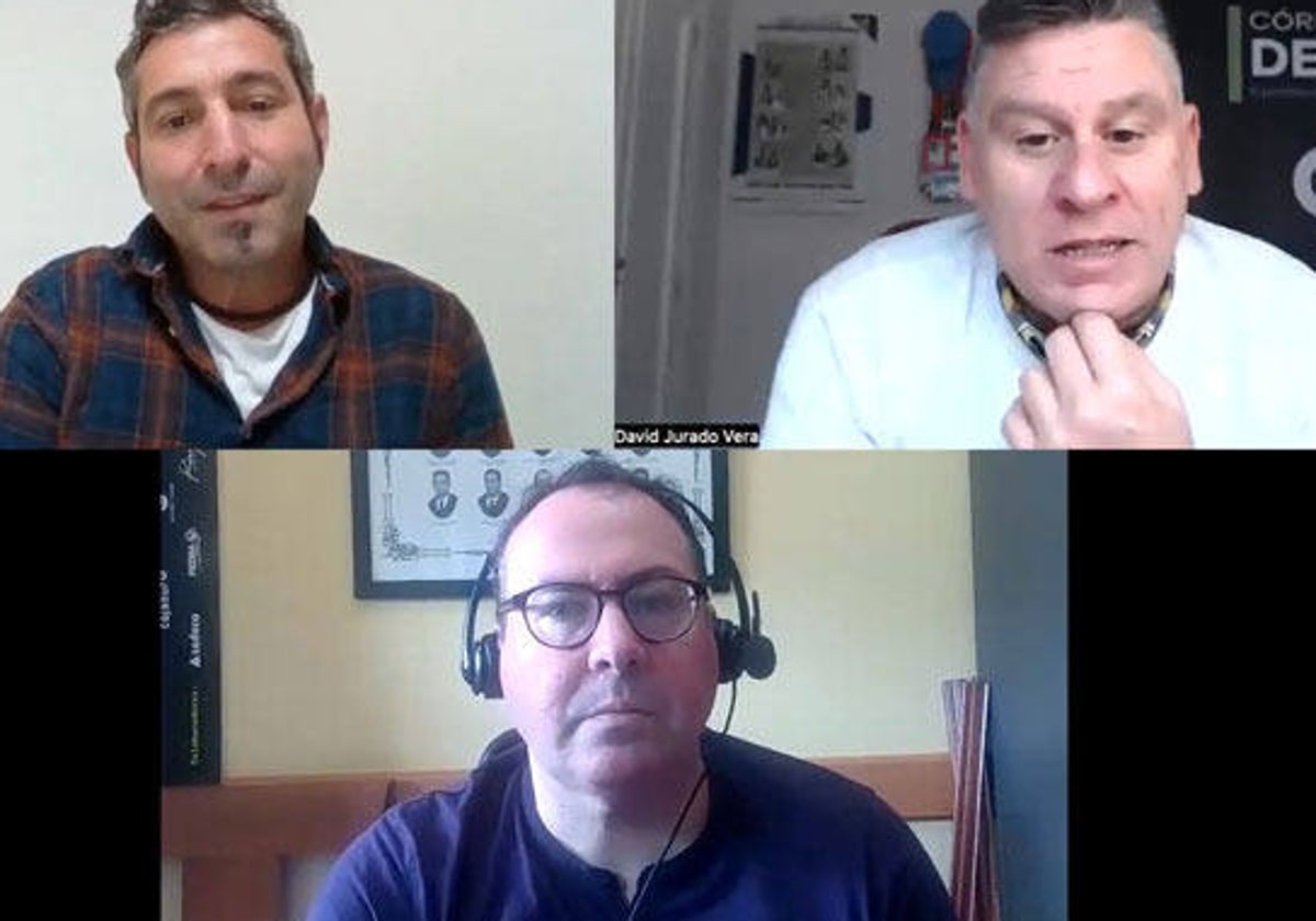 Los periodistas de Huelva24.com y Cordobadeporte.com analizando el derbi de este domingo