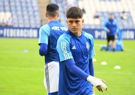 Miguelete: «Estoy ansioso por debutar como titular y demostrar el jugador que el Recreativo fichó»