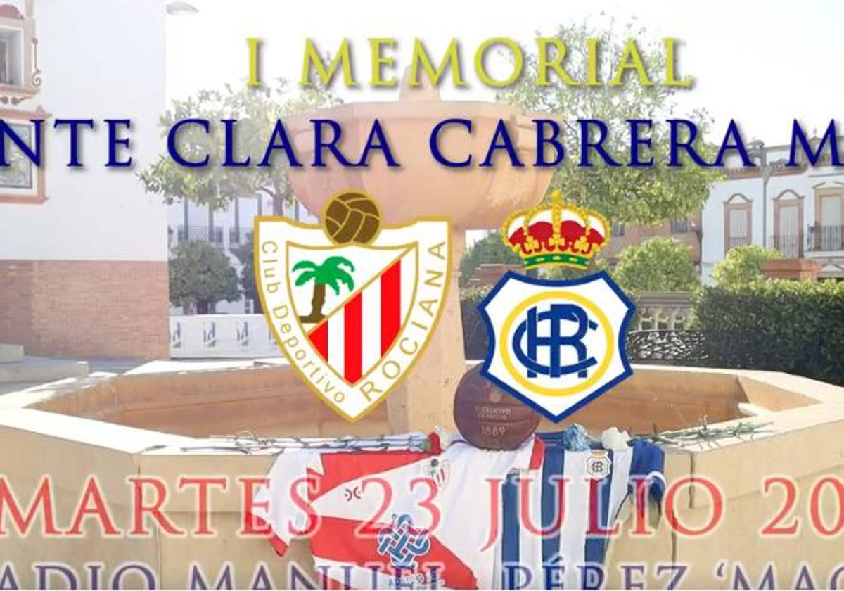 El Memorial Fuente Clara Cabrera Mateo reunirá al Recreativo y al Rociana