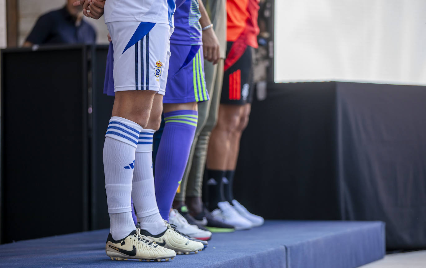 Presentación de las equipaciones: Así lucirá en los partidos y en los entrenamientos el Recreativo 2024/25