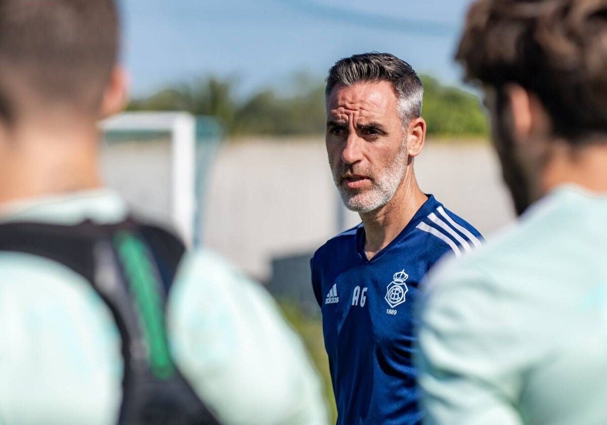 Abel Gómez durante un entrenamiento en la Ciudad Deportiva