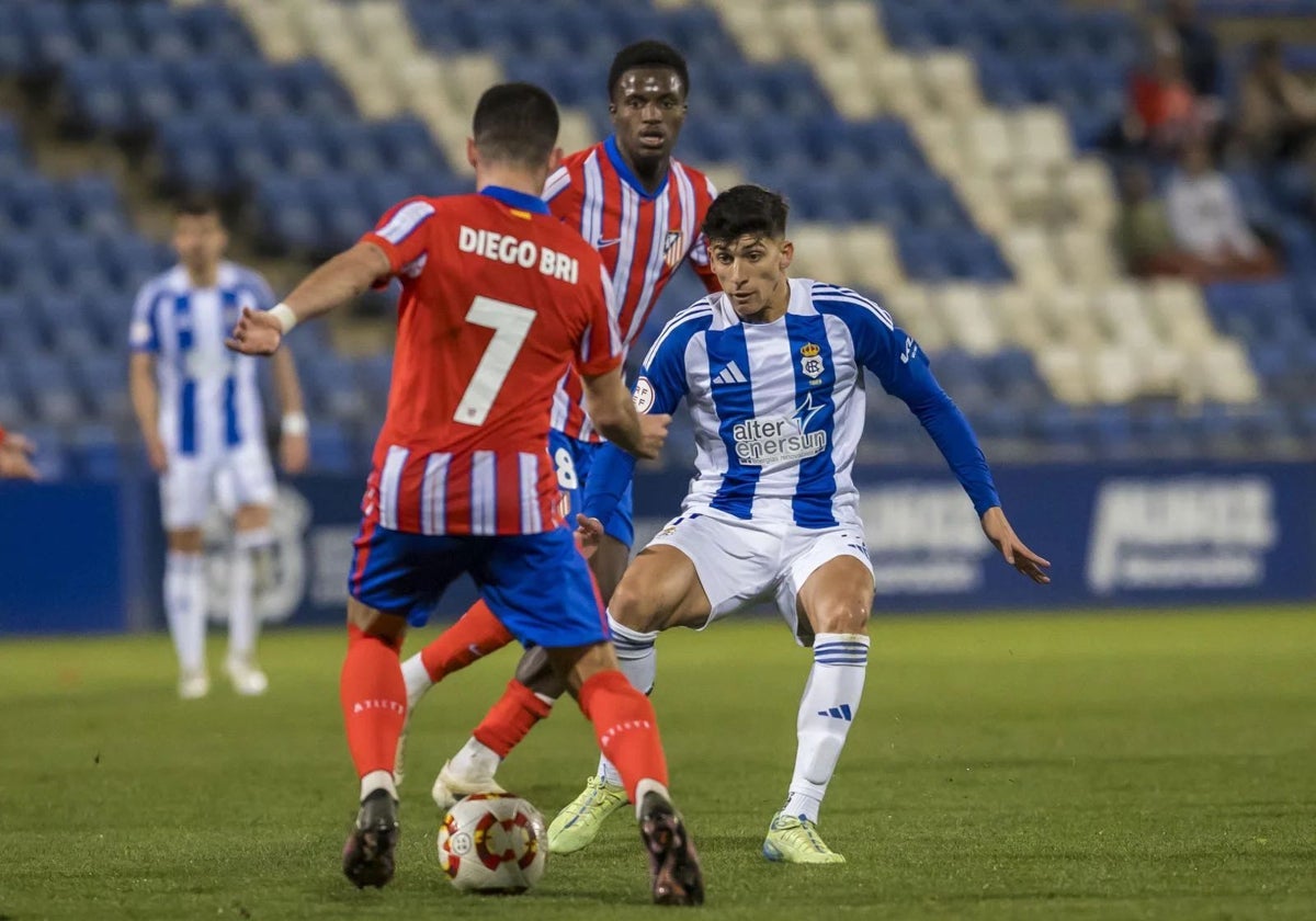 Paolo, en el partido del Recreativo ante el Atlético de Madrid