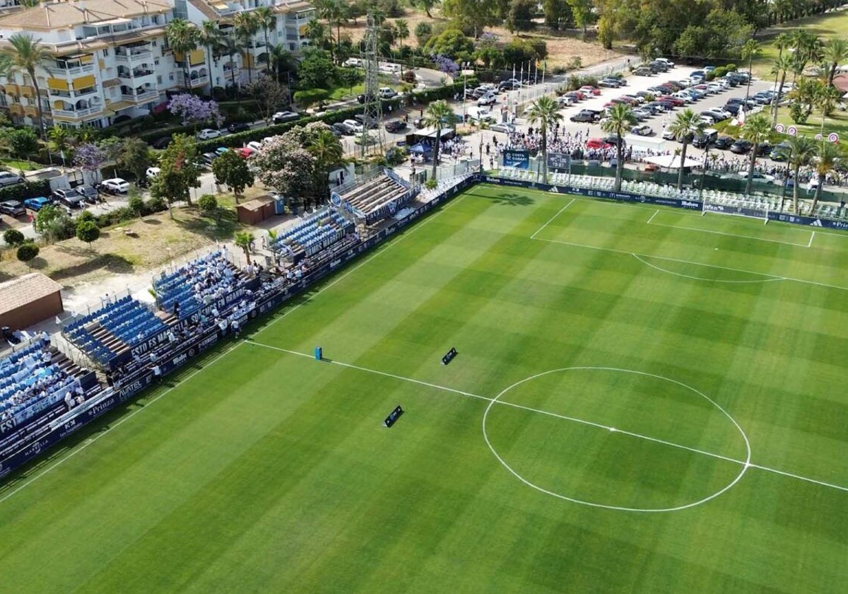 El estadio Banus Football Center en el que el Marbella juega sus partidos en la Primera RFEF
