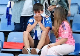 El descenso del Recreativo de Huelva tras perder con el Mérida, en imágenes
