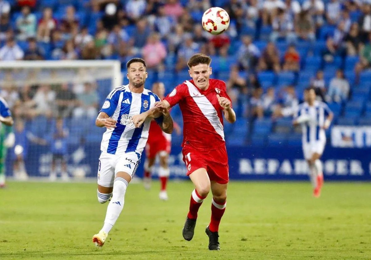 Un momento del Recreativo-Sevilla Atlético de la pasada temporada