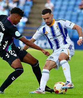 Imagen secundaria 2 - Crónica del Recreativo- Atlético Malagueño: Morilla ve la botella medio llena; la afición medio vacía (1-0)