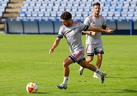 Pepe Mena, en un entrenamiento