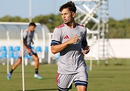 Antonio Arcos, en una sesión de entrenamiento