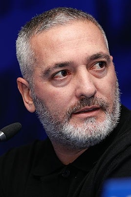 Arzu, el entrenador del Recreativo, en la rueda de prensa de este viernes