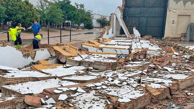Estado en el que quedó el edificio
