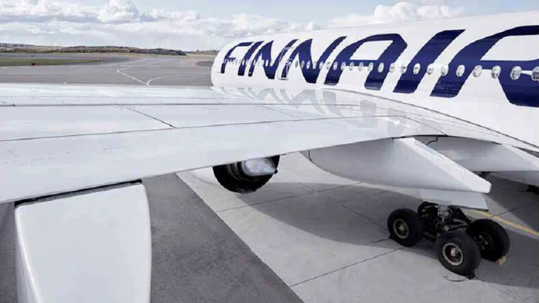 Un avión de la compañía escandinava Finnair