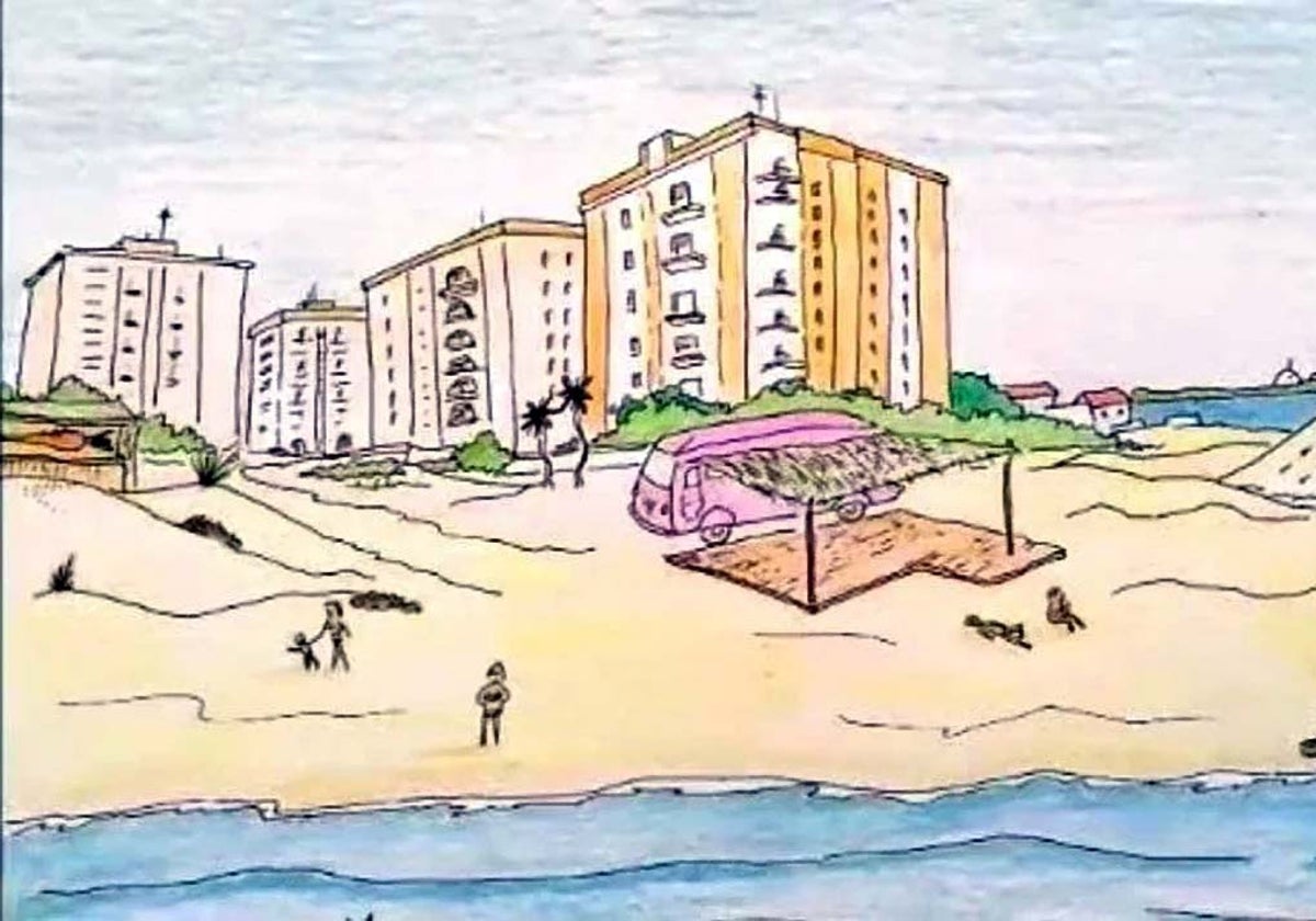 La playa de La Canaleta, en Punta Umbría