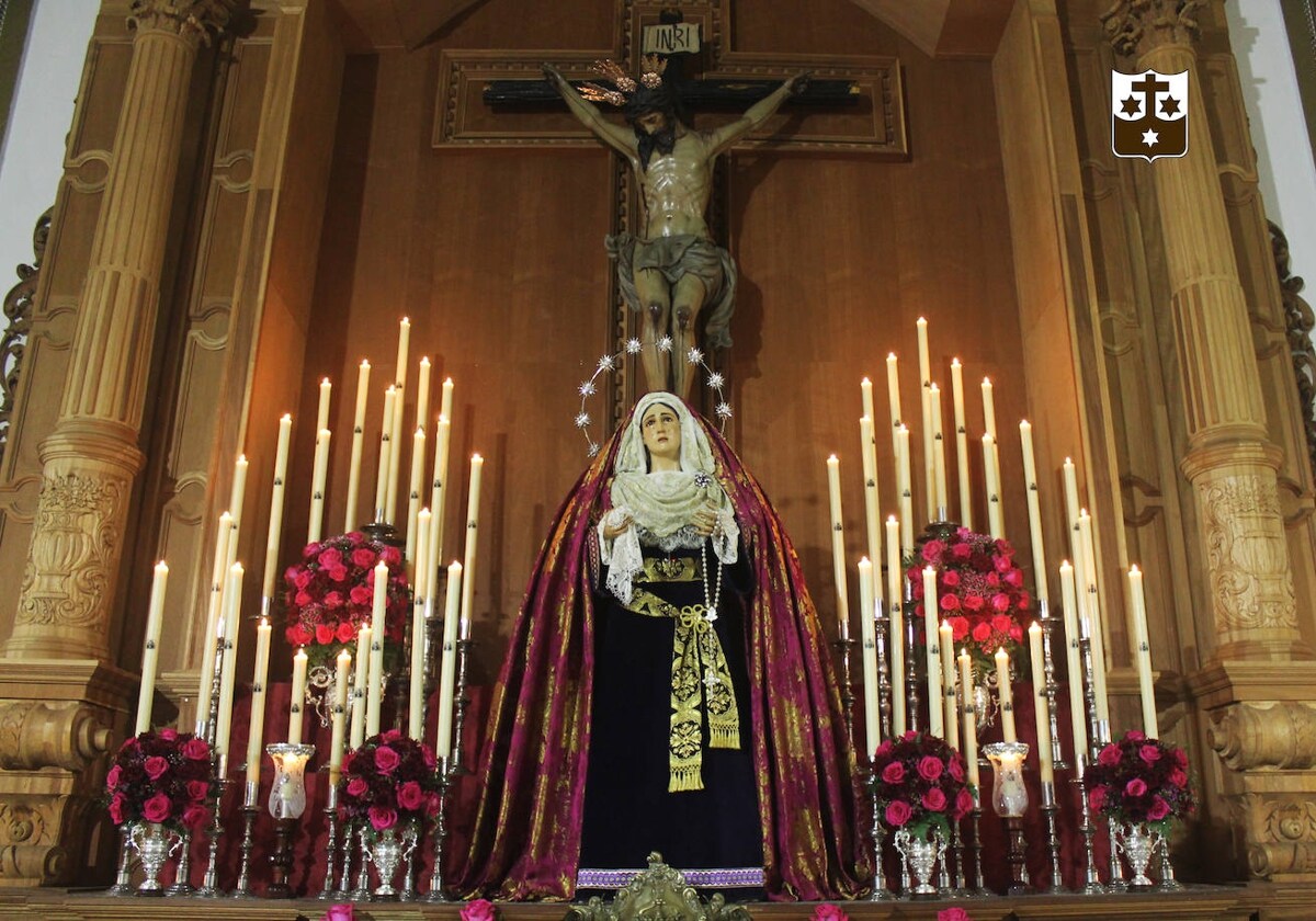 Foto de archivo de la Virgen de la Soledad de Gibraleón