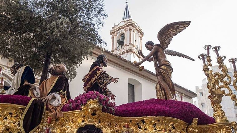 El paso de misterio de la Hermandad de Oración en el Huerto