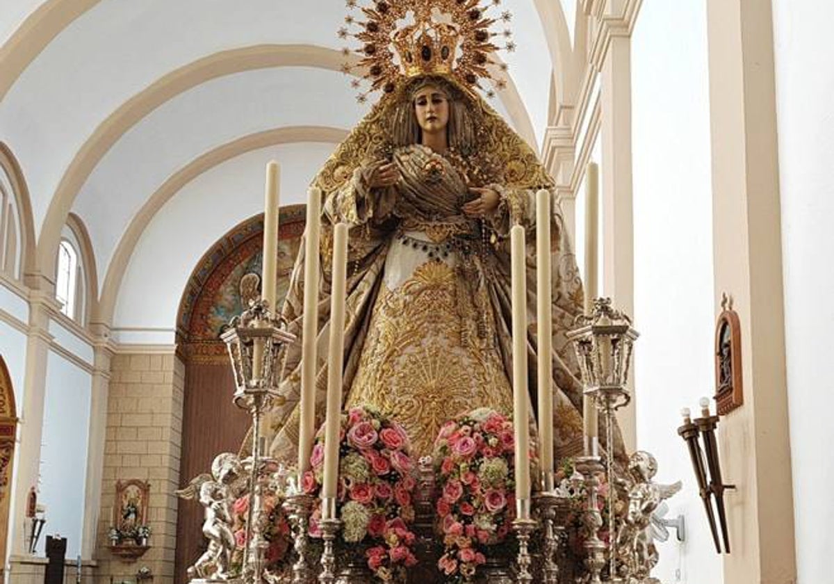 María Santísima del Amor, este sábado sobre sus andas